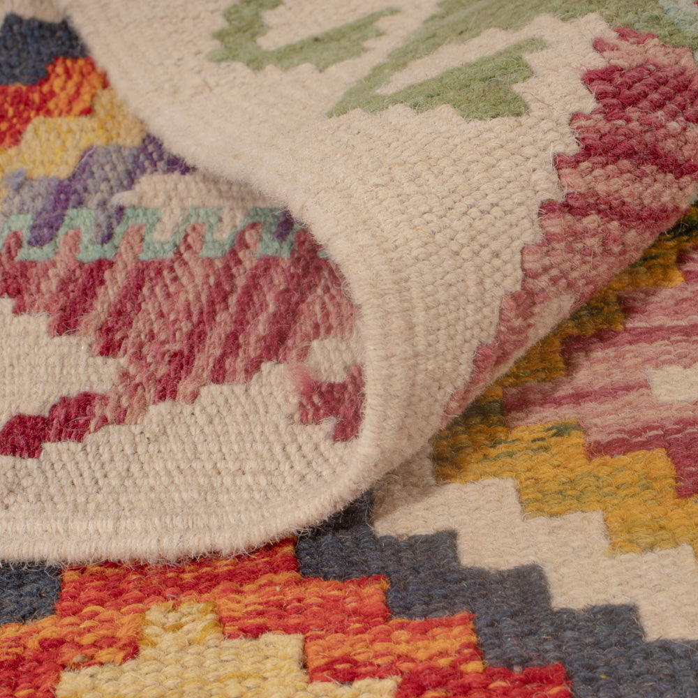 Kelim Rug - Splash - 118 x 83 cm - multicolored