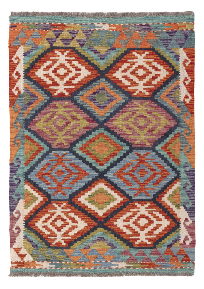 Kelim Rug - Splash - 118 x 83 cm - multicolored