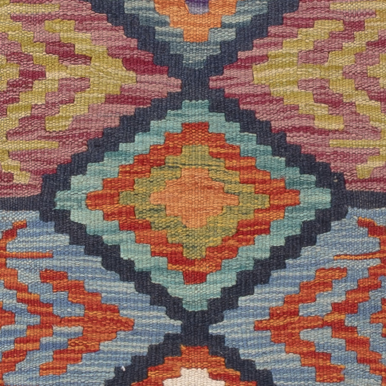 Kelim Rug - Splash - 118 x 83 cm - multicolored