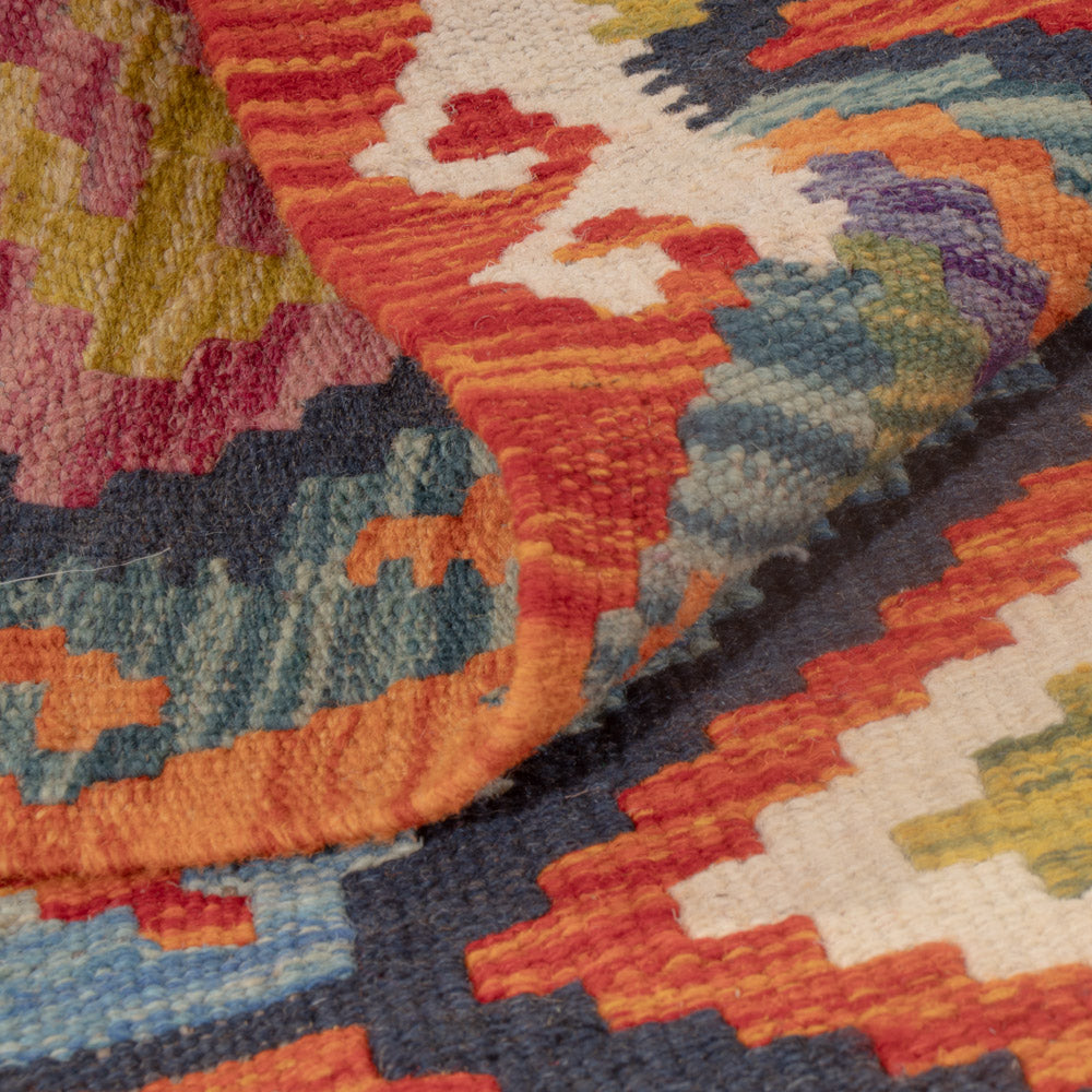 Kelim Rug - Splash - 118 x 83 cm - multicolored