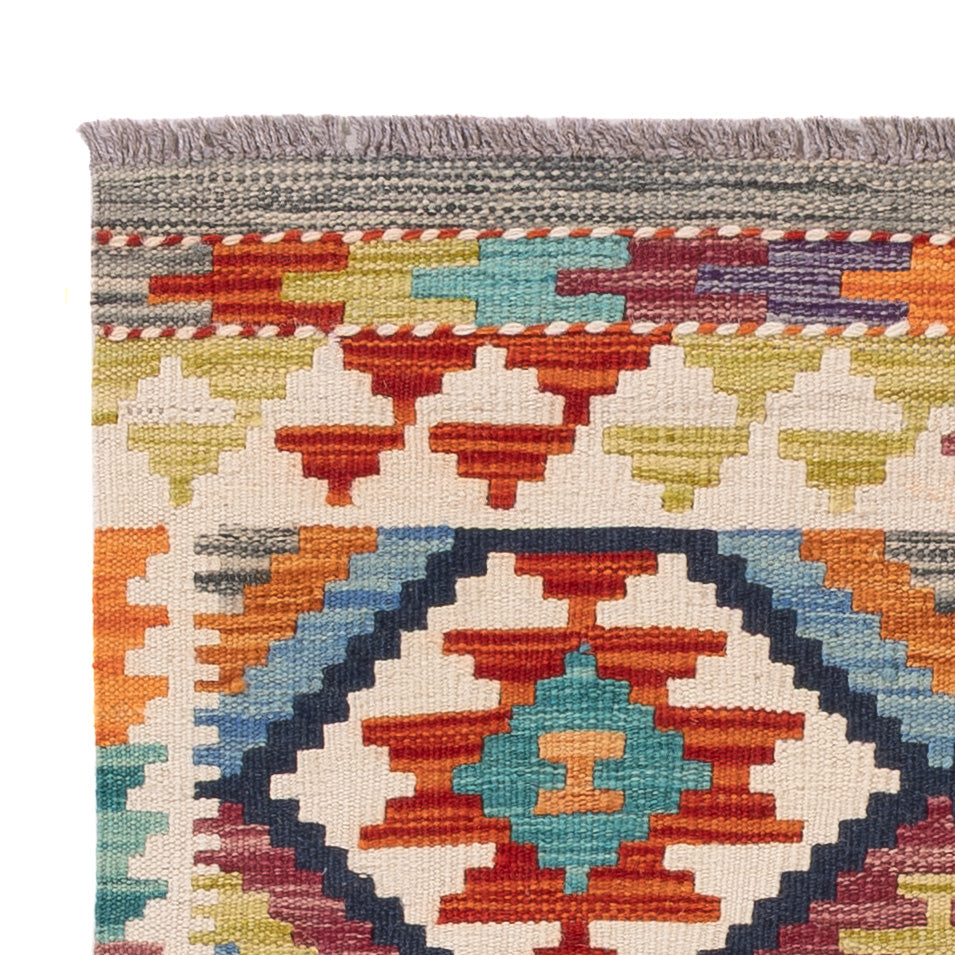 Kelim Rug - Splash - 124 x 79 cm - multicolored