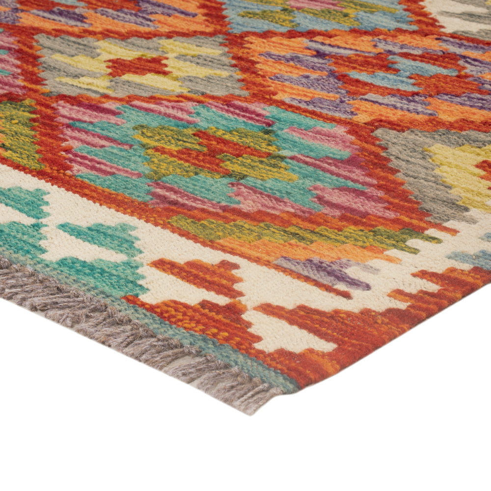 Kelim Rug - Splash - 124 x 77 cm - multicolored