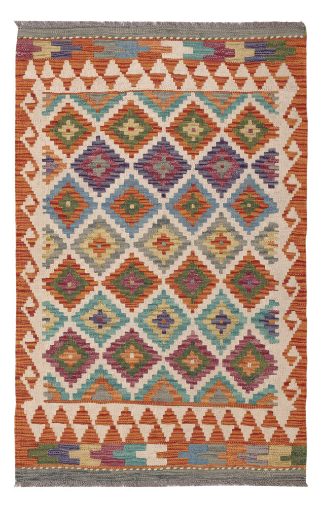 Kelim Rug - Splash - 124 x 80 cm - multicolored