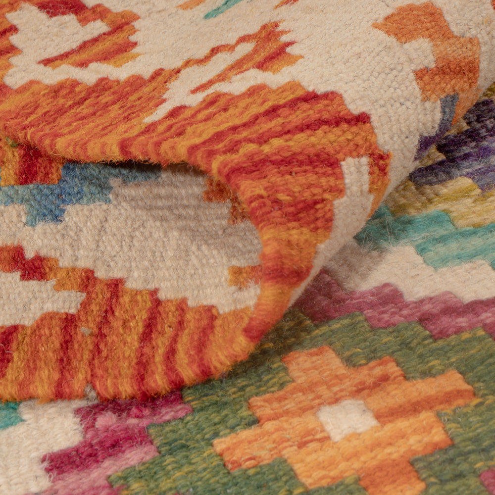 Kelim Rug - Splash - 124 x 80 cm - multicolored