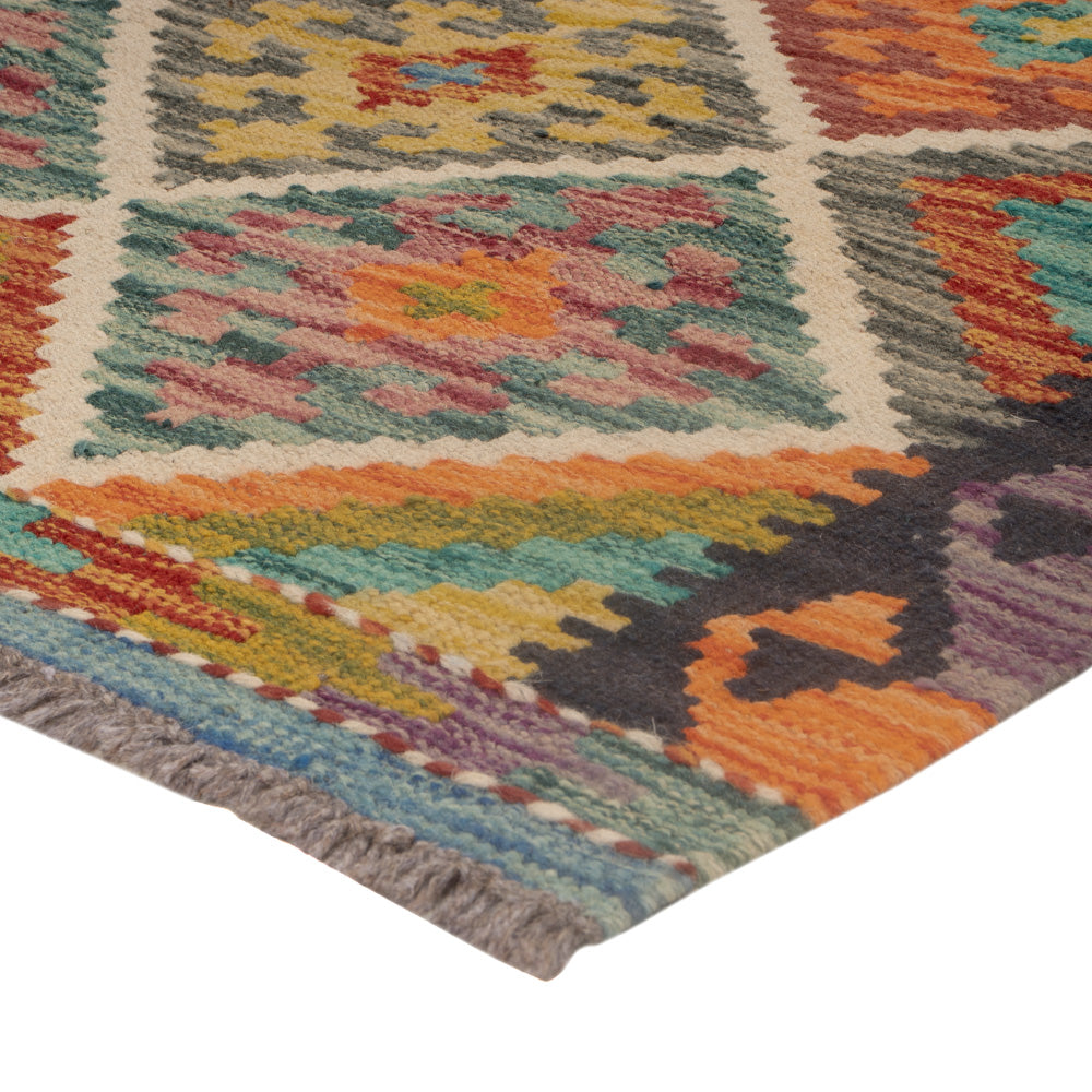 Kelim Rug - Splash - 122 x 81 cm - multicolored