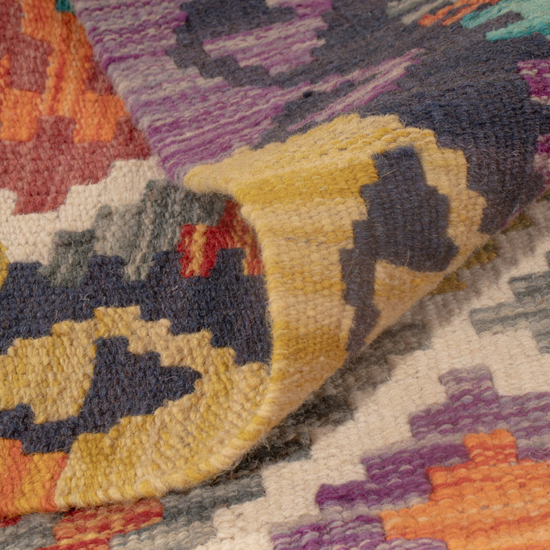 Kelim Rug - Splash - 122 x 81 cm - multicolored