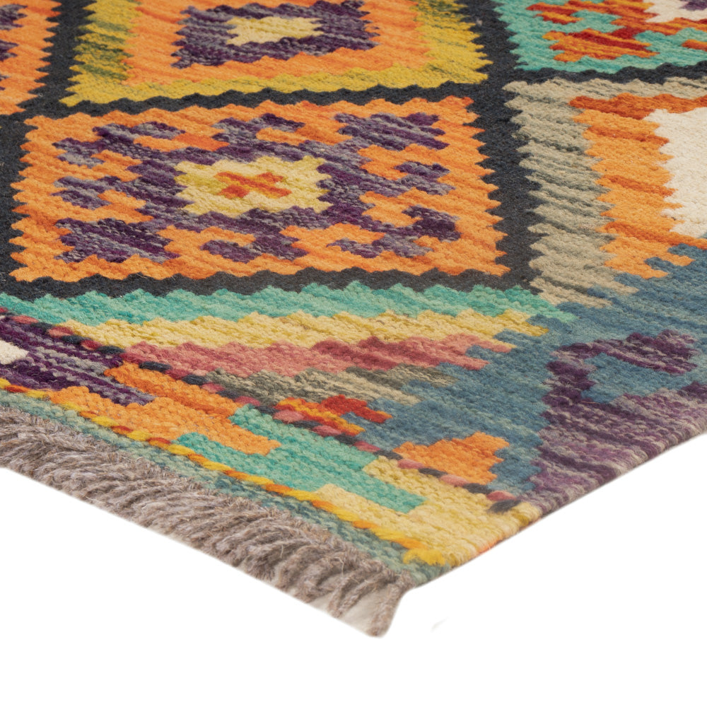 Kelim Rug - Splash - 120 x 82 cm - multicolored