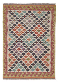 Kelim Rug - Splash - 126 x 87 cm - multicolored