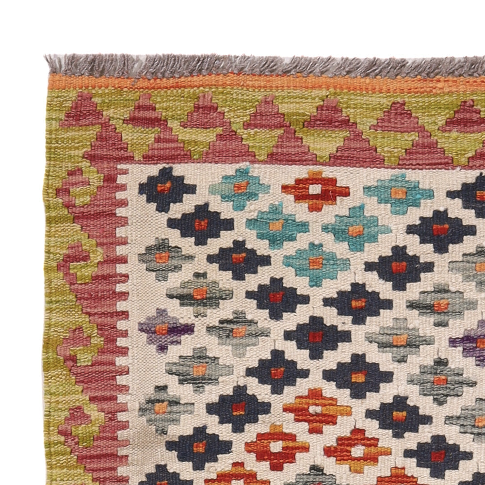 Kelim Rug - Splash - 126 x 87 cm - multicolored