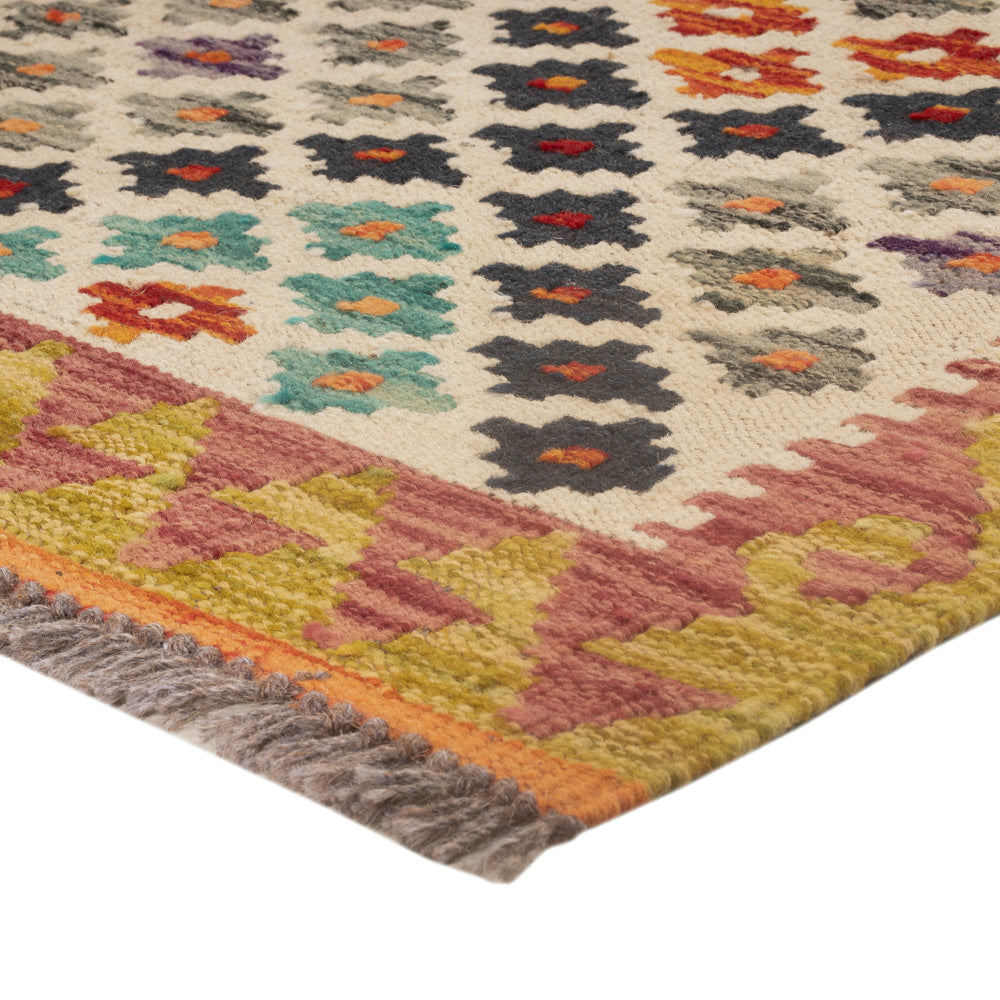 Kelim Rug - Splash - 126 x 87 cm - multicolored