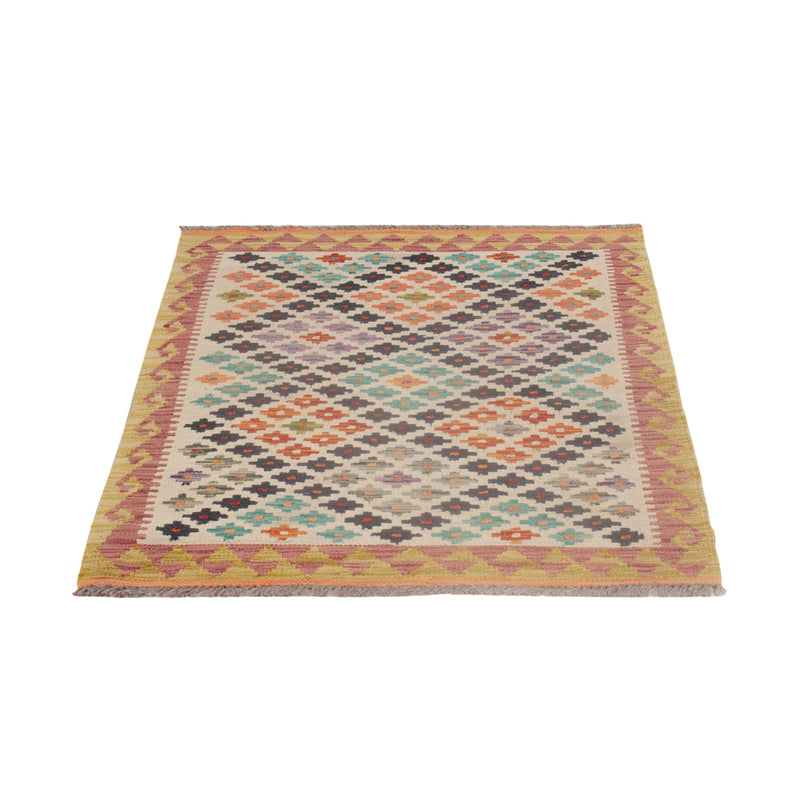 Kelim Rug - Splash - 126 x 87 cm - multicolored