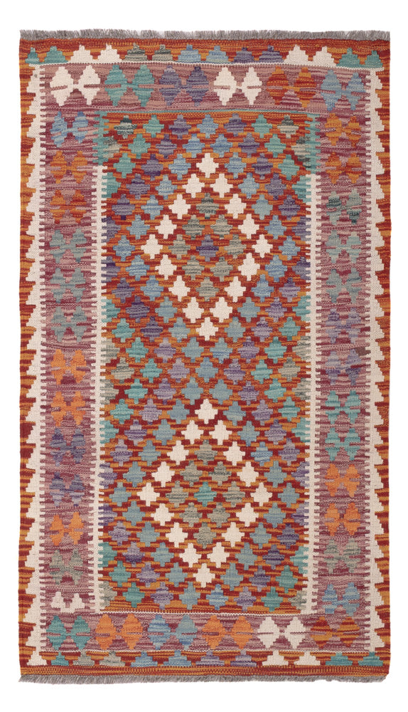 Kelim Rug - Splash - 139 x 83 cm - multicolored
