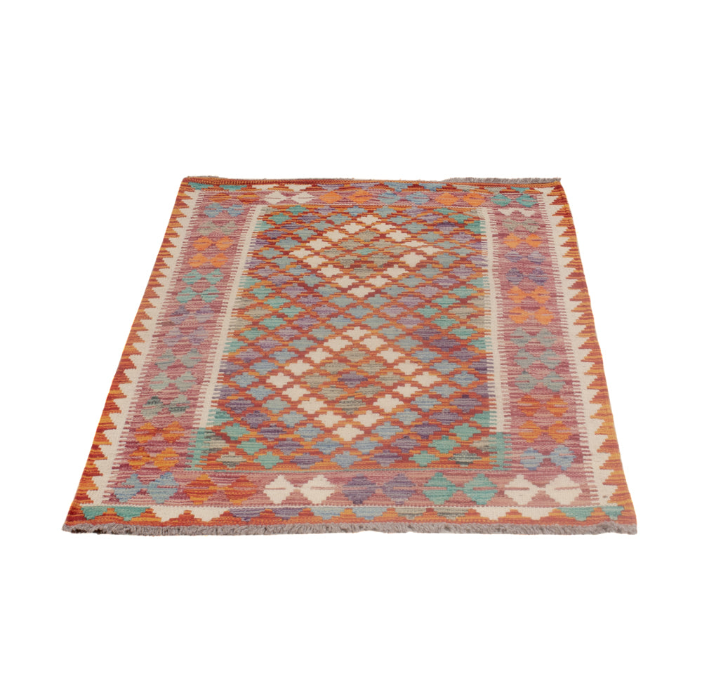 Kelim Rug - Splash - 139 x 83 cm - multicolored