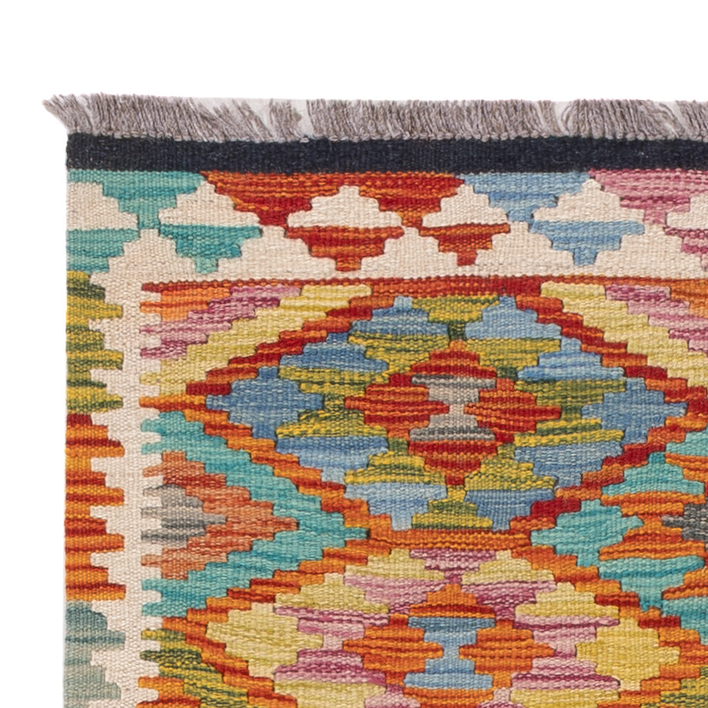 Kelim Rug - Splash - 122 x 83 cm - multicolored