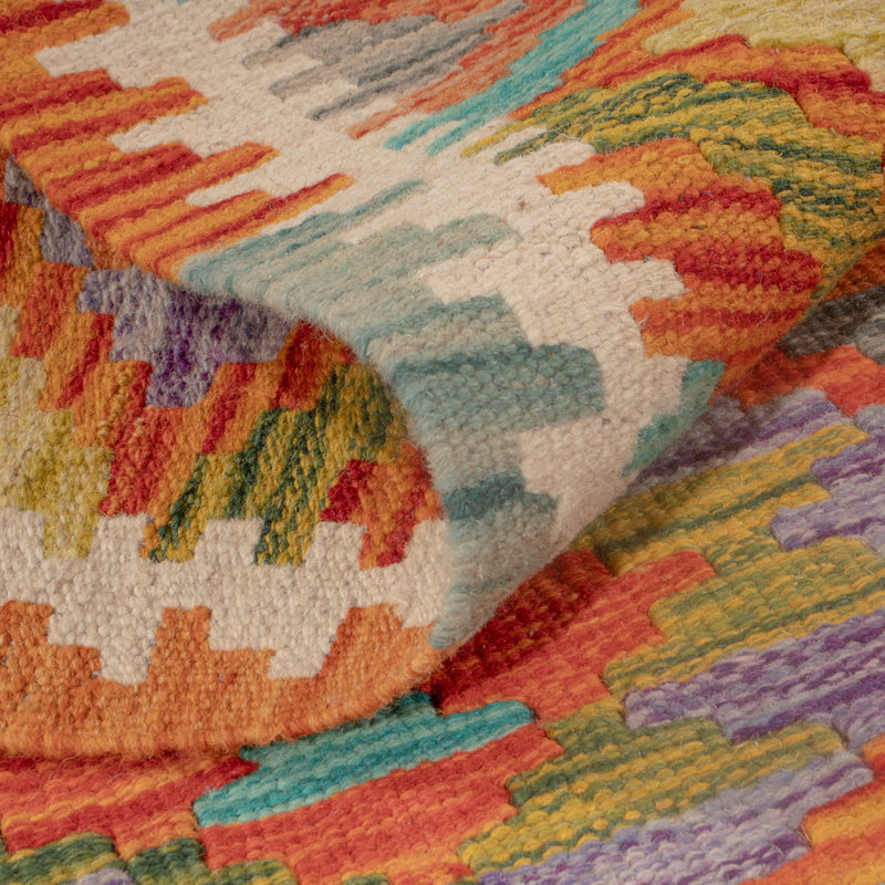 Kelim Rug - Splash - 122 x 83 cm - multicolored