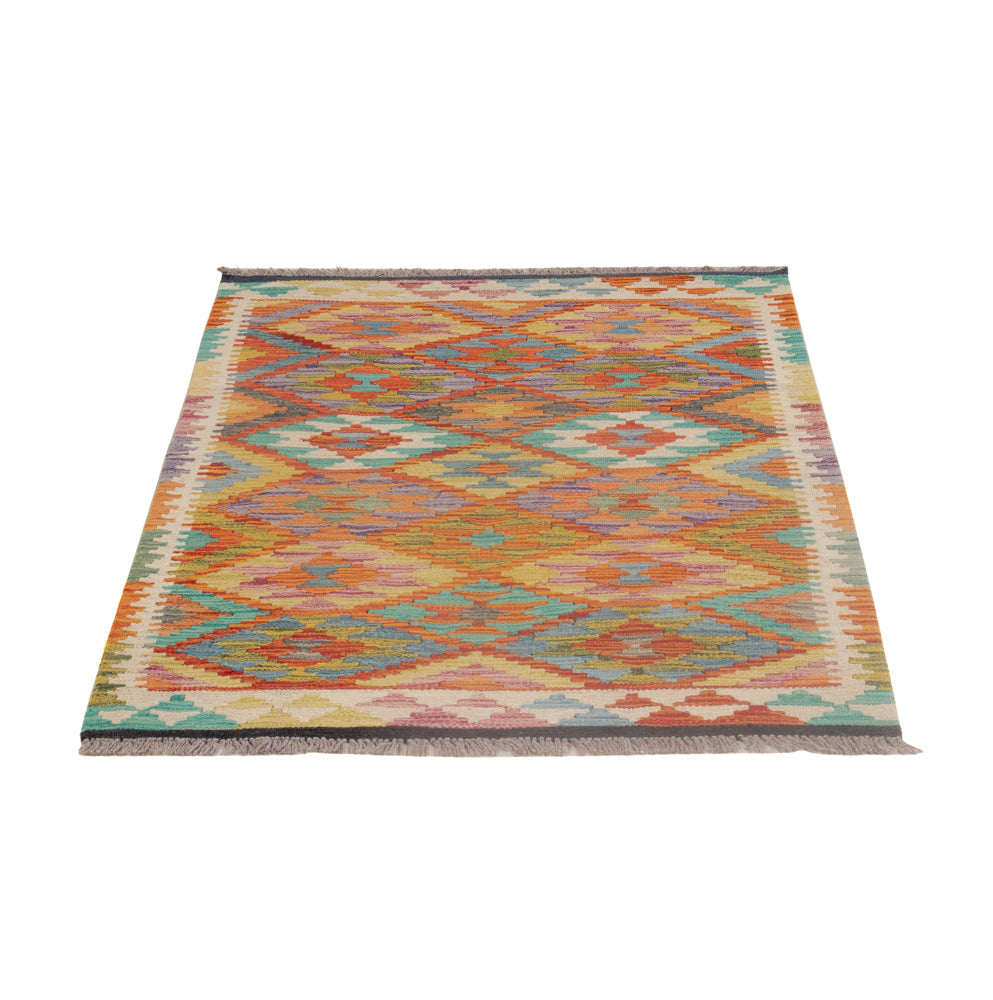 Kelim Rug - Splash - 122 x 83 cm - multicolored