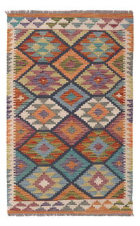 Kelim Rug - Splash - 130 x 83 cm - multicolored