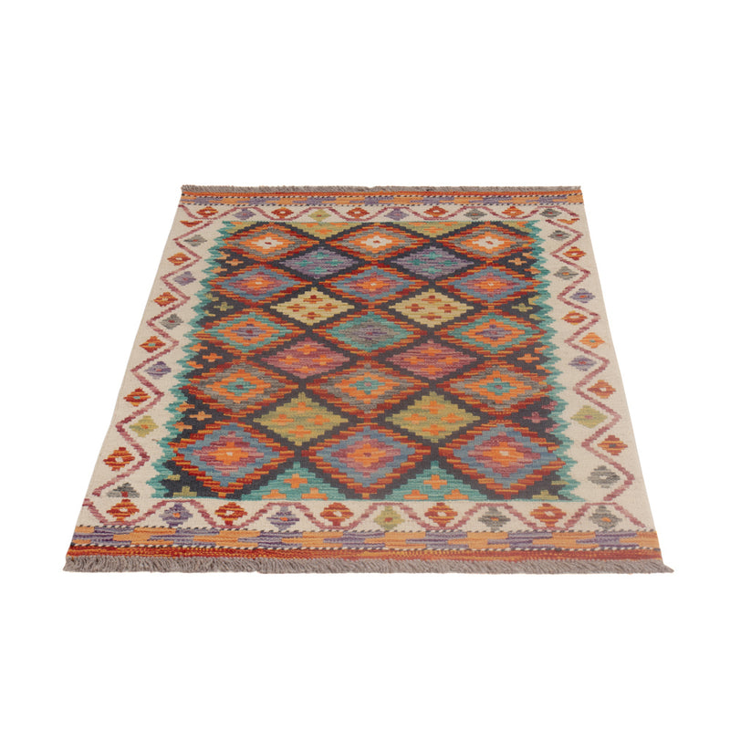 Kelim Rug - Splash - 124 x 82 cm - multicolored