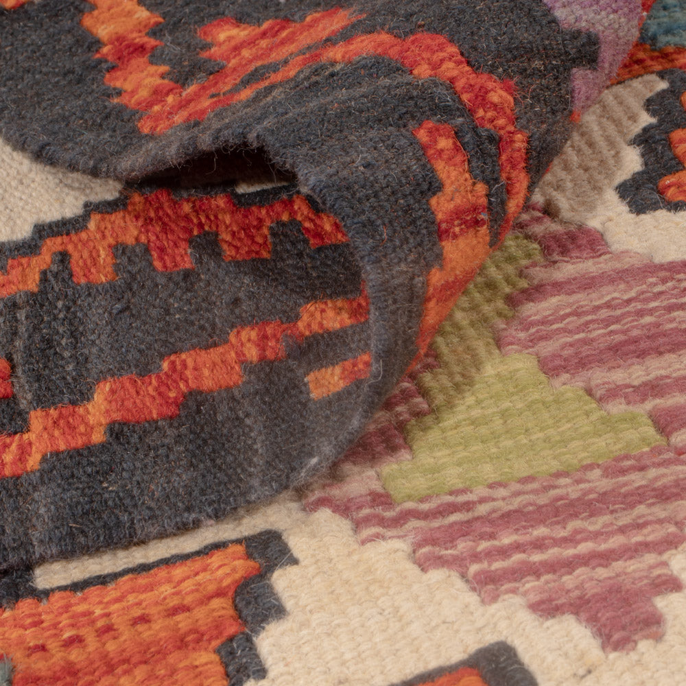 Kelim Rug - Splash - 126 x 84 cm - multicolored