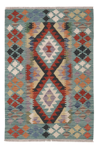 Kelim Rug - Splash - 122 x 84 cm - multicolored