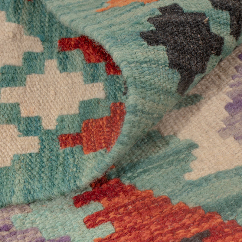 Kelim Rug - Splash - 122 x 84 cm - multicolored