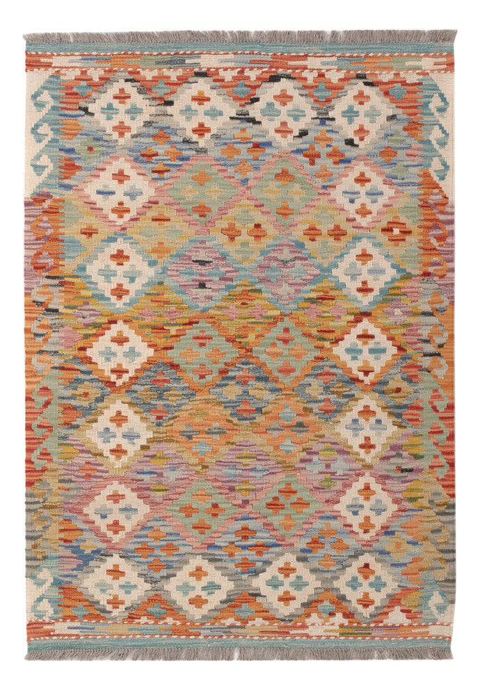 Kelim Rug - Splash - 124 x 84 cm - multicolored
