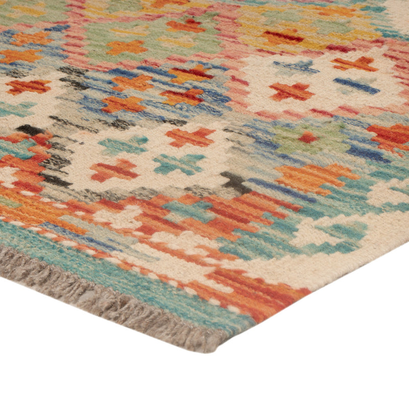 Kelim Rug - Splash - 124 x 84 cm - multicolored