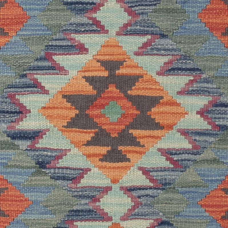 Kelim Rug - Splash - 125 x 81 cm - multicolored