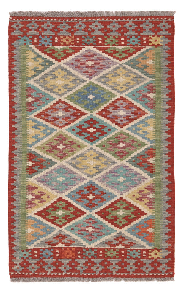 Kelim Rug - Splash - 117 x 73 cm - multicolored