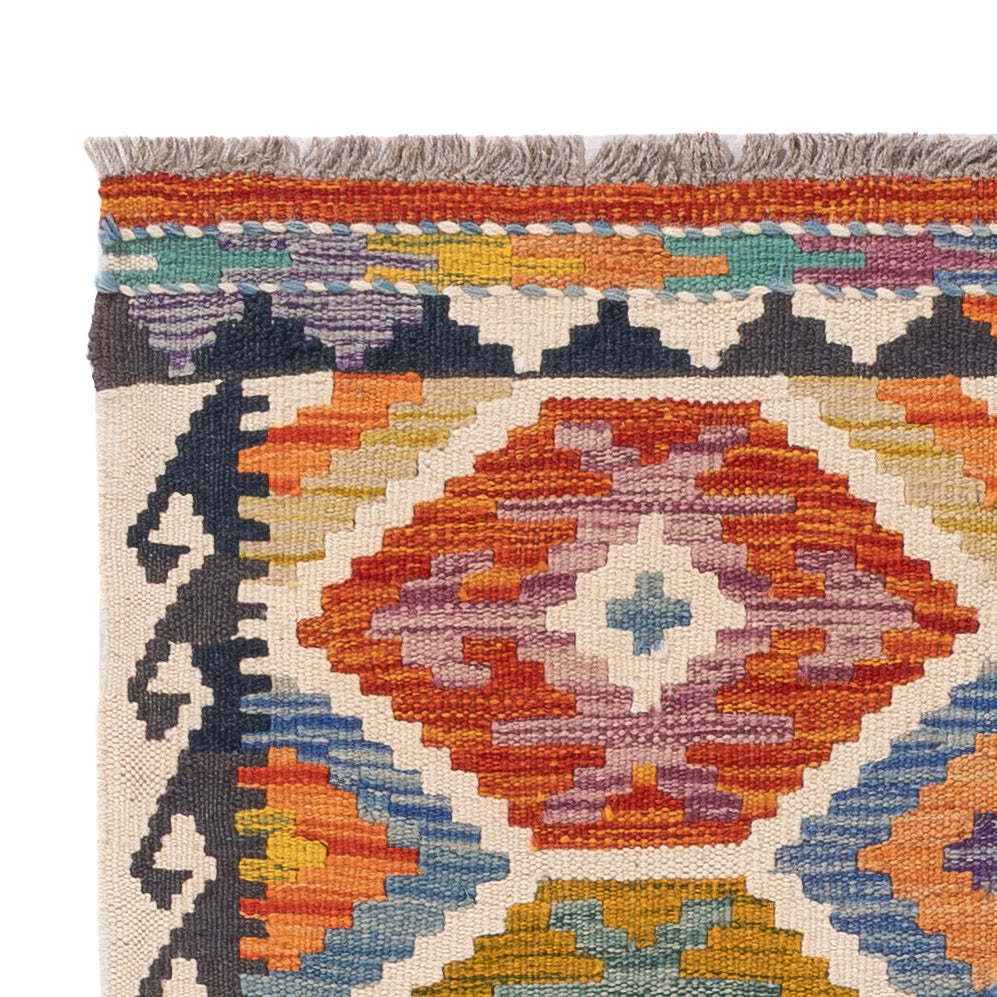 Kelim Rug - Splash - 125 x 79 cm - multicolored