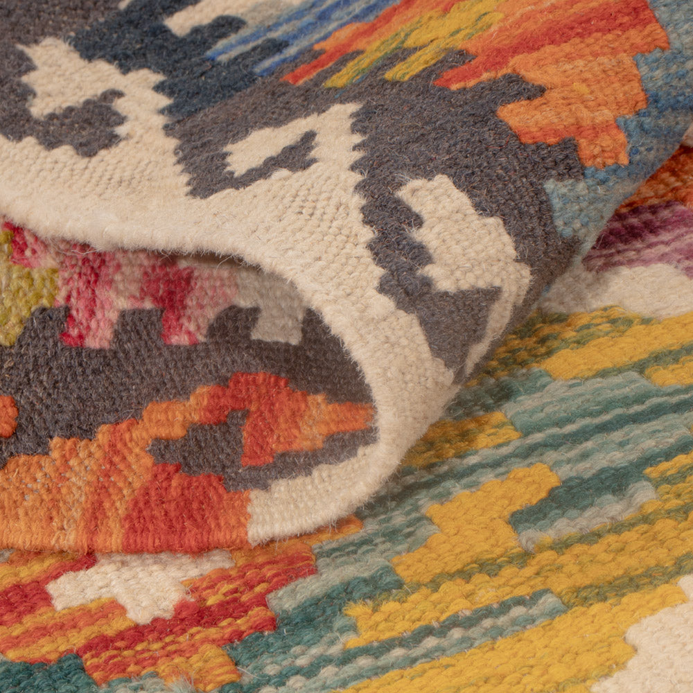 Kelim Rug - Splash - 125 x 79 cm - multicolored