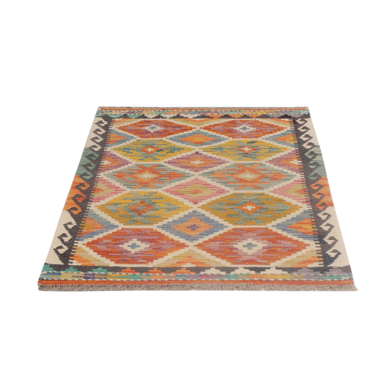 Kelim Rug - Splash - 125 x 79 cm - multicolored