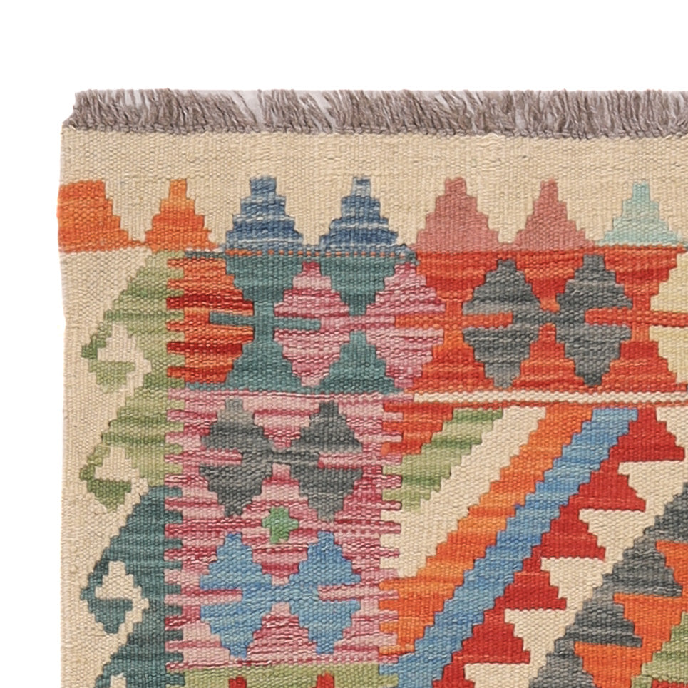 Kelim Rug - Splash - 132 x 86 cm - multicolored