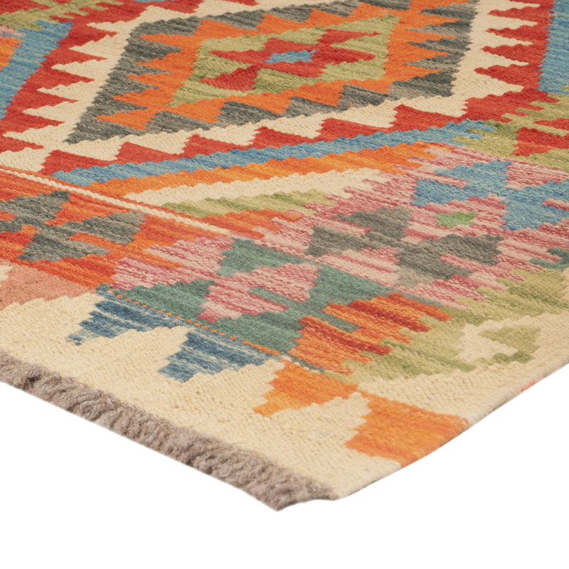 Kelim Rug - Splash - 132 x 86 cm - multicolored