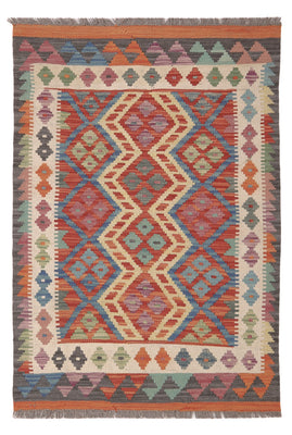Kelim Rug - Splash - 124 x 83 cm - multicolored