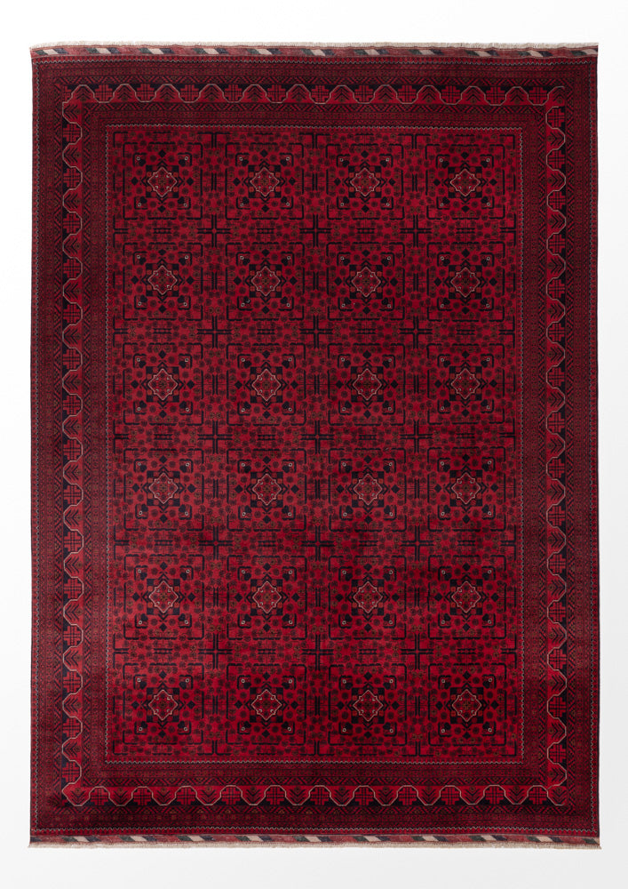 Afghan Rug - Kunduz - Royal - 348 x 251 cm - red