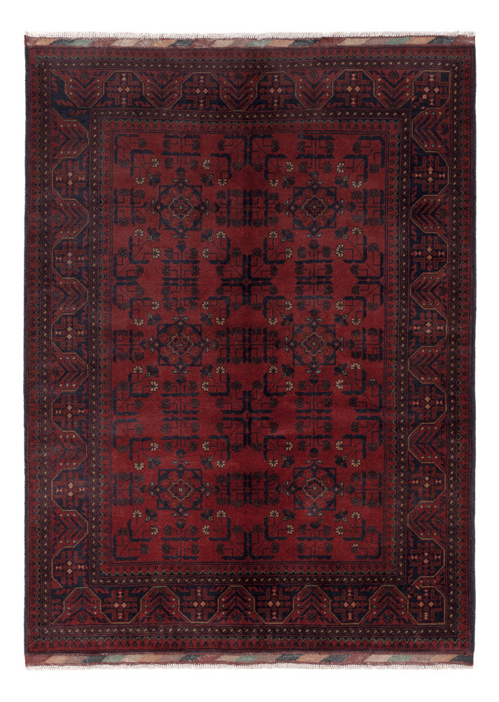 Afghan Rug - Kunduz - 200 x 147 cm - red