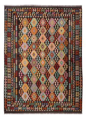 Kelim Rug - Splash - 345 x 256 cm - colorful