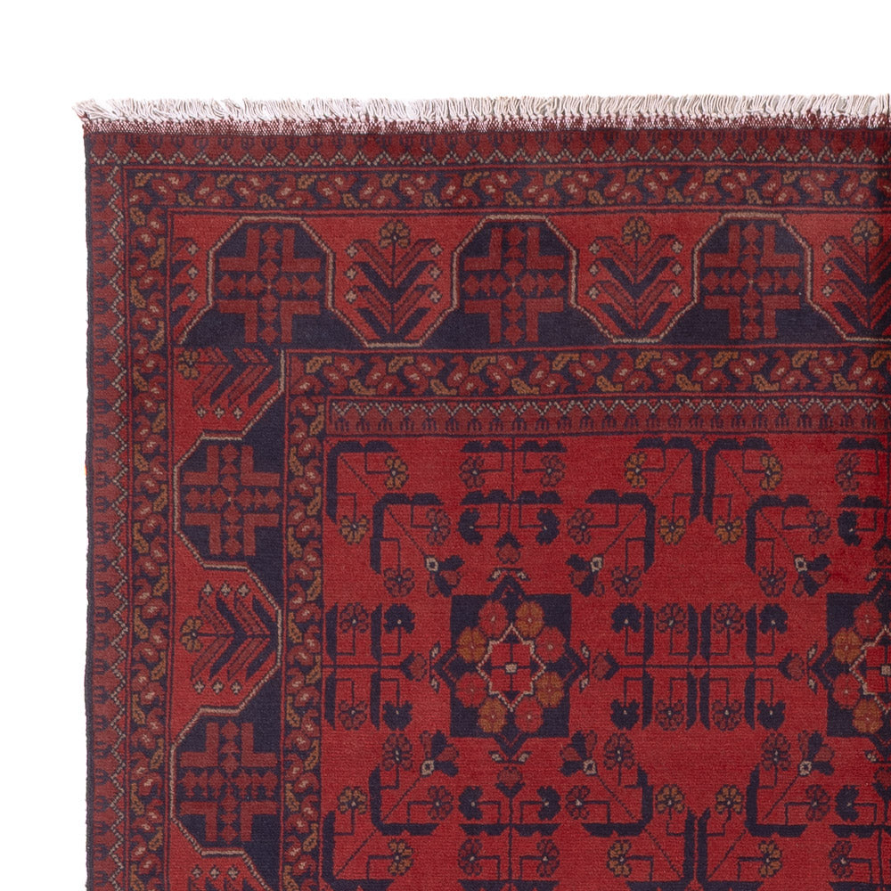 Afghan Rug - Kunduz - 224 x 177 cm - red