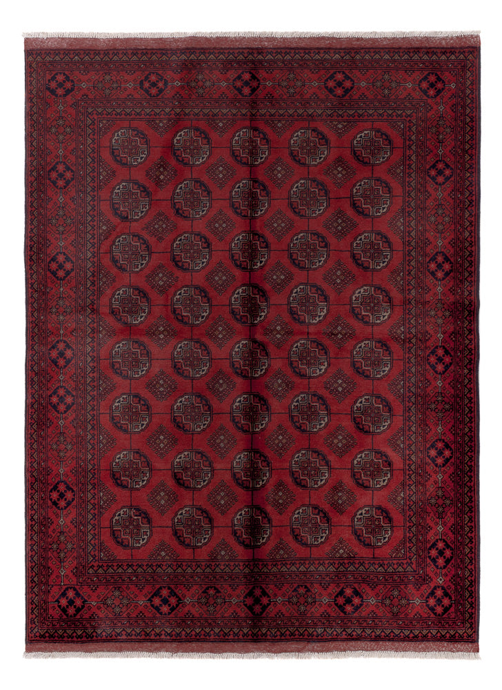 Afghan Rug - Kunduz - 199 x 150 cm - red