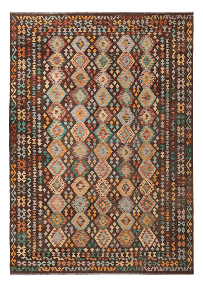 Kelim Rug - Splash - 351 x 244 cm - colorful