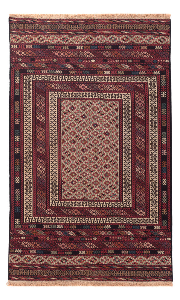 Kelim Rug - Oriental - 204 x 130 cm - multicolored