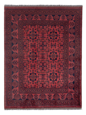 Afghan Rug - Kunduz - 198 x 153 cm - red