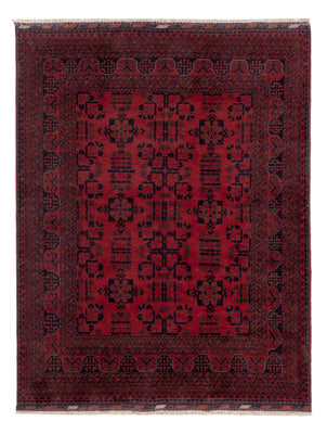Afghan Rug - Kunduz - 196 x 151 cm - red