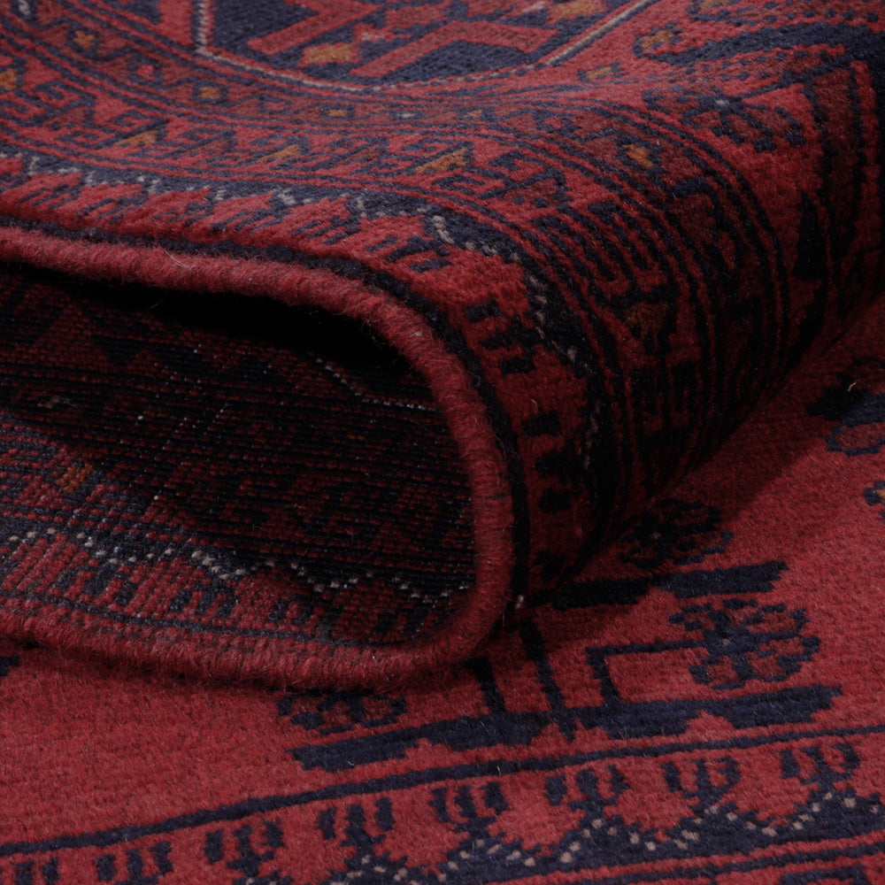 Afghan Rug - Kunduz - 200 x 153 cm - red