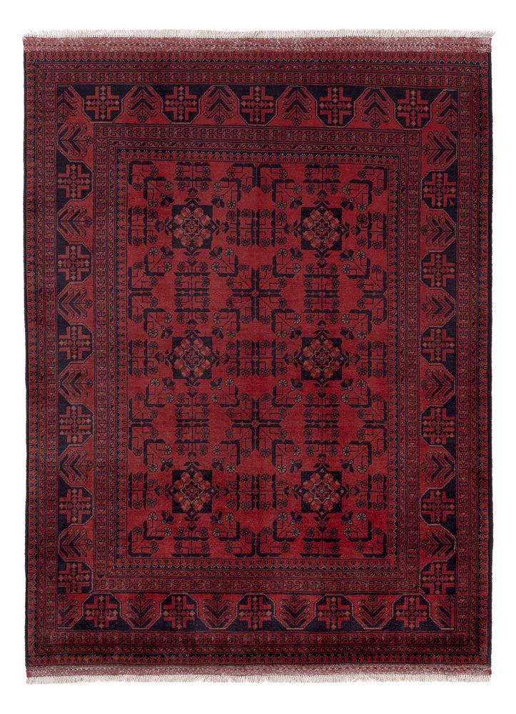 Afghan Rug - Kunduz - 203 x 151 cm - red