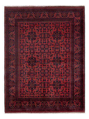 Afghan Rug - Kunduz - 202 x 155 cm - red