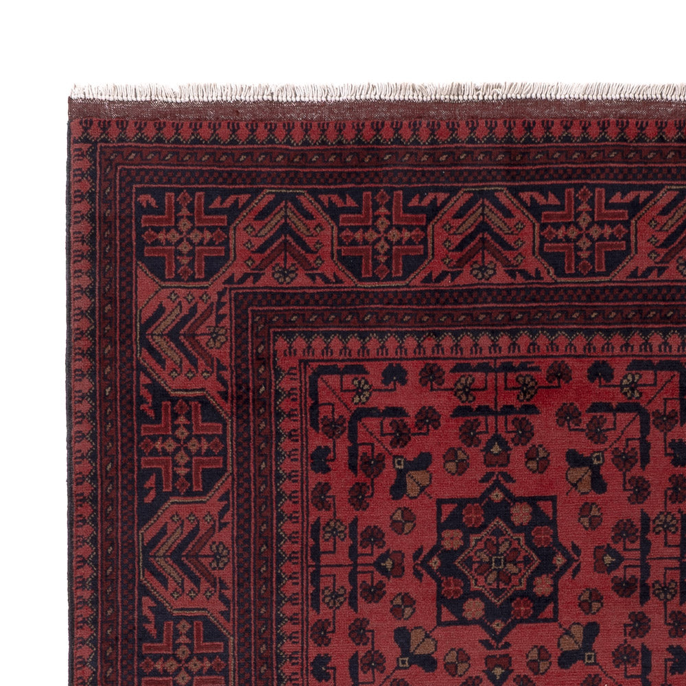 Afghan Rug - Kunduz - 202 x 155 cm - red