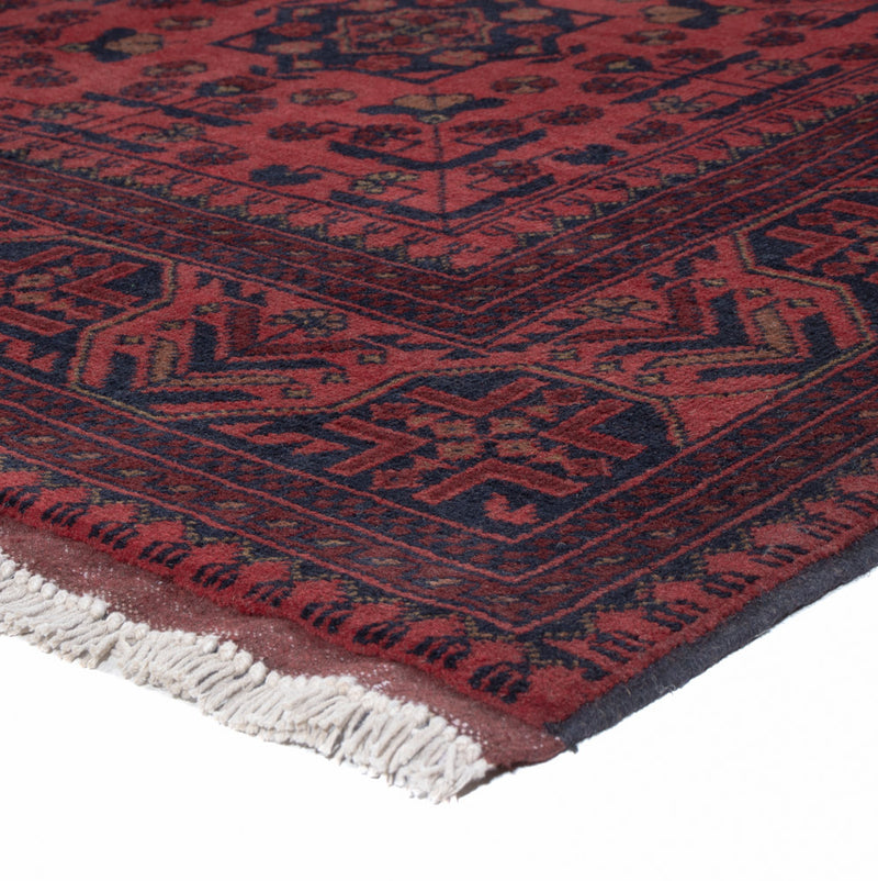 Afghan Rug - Kunduz - 202 x 155 cm - red