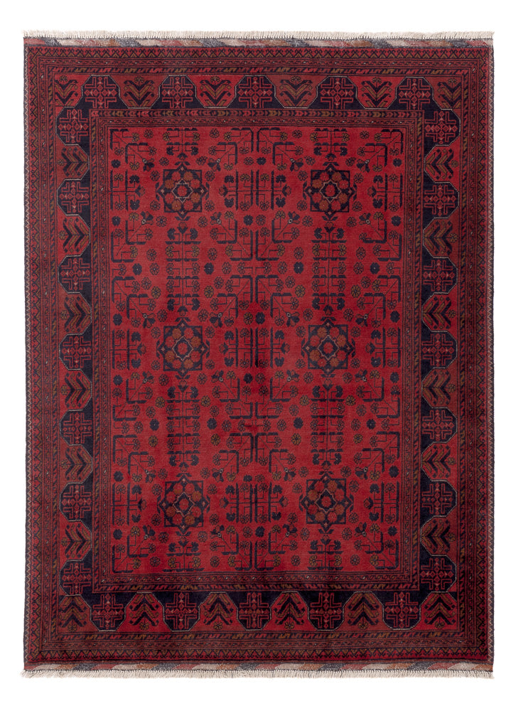 Afghan Rug - Kunduz - 196 x 148 cm - red